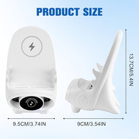 Chargeur sans fil rapide multifonctionnel, support de téléphone magnétique amélioré, mini-chaise avec chargeur sans fil et petite mini-caméra