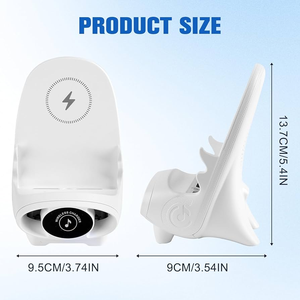 Wireless Fast Charger Multifunctional Phone Holder Magnetic Upgrade Mini Chair Wireless Charger With <strong>Small</strong> Mini <strong>Spy</strong> <strong>Camera</strong> - Product Image 6