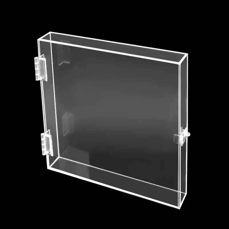 光沢のあるV & タグチームオールスターブースターボックス用のカスタムクリアアクリル高ガラス日本のポケムブースターボックス陳列ケース