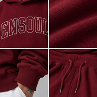 Ensemble sweat à capuche et pantalon de survêtement pour homme en molleton épais 420 GSM, imprimé lettres, 100 % coton, style streetwear, fabricant de sweats à capuche personnalisés