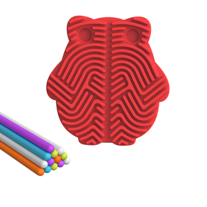 Scheda sensoriale in Silicone doppio lato Fidget giocattolo per bambini adulti calmante per l'ansia <span class=keywords><strong>ADHD</strong></span> autismo portatile con borsa da viaggio <span class=keywords><strong>età</strong></span> 3 - Product Image 5