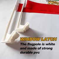 Drapeau de fenêtre de voiture personnalisé, drapeau de voiture avec logo personnalisé, bannière automobile durable pour extérieur, accessoires promotionnels pour événements