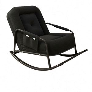 Fauteuil inclinable et à bascule moderne et minimaliste pour adultes - Idéal pour salon et chambre à coucher, pour se reposer, dormir et se détendre - Product Image 4