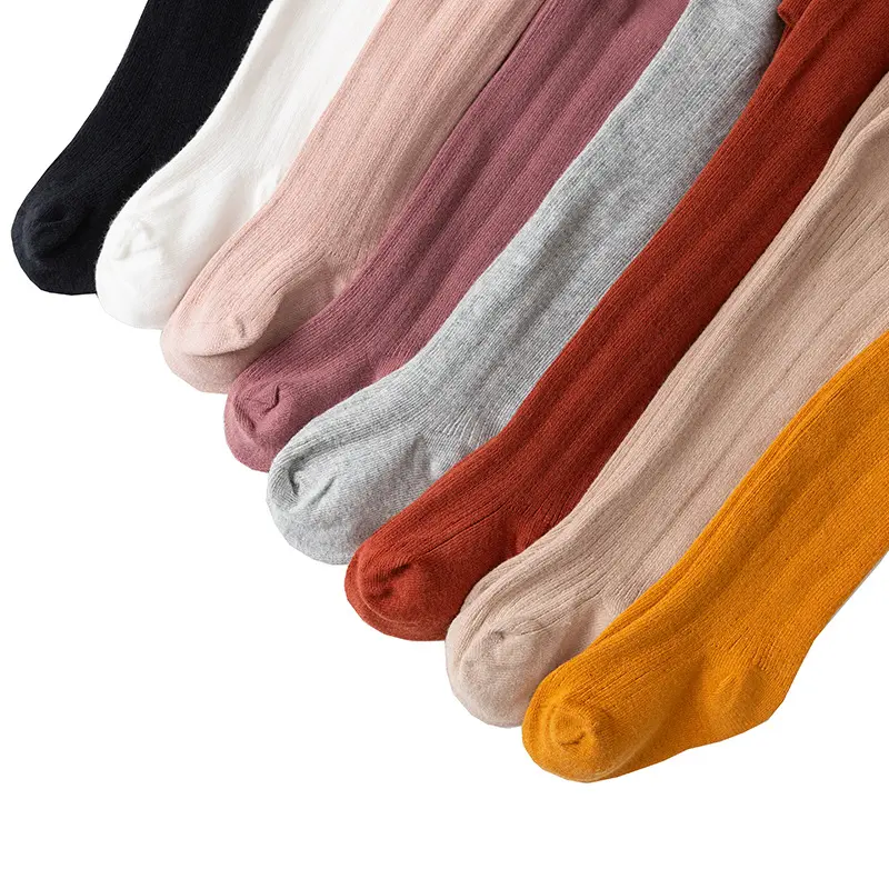 Удобные однотонные Детские хлопковые колготки, колготки для маленьких девочек, колготки для Хэллоуина, колготки для детей