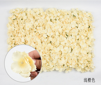 Dekorasi Pernikahan Bunga Putih, Bunga Imitasi Hydrangea Panel Latar Belakang Dinding Bunga Putih