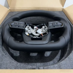 Volante de Cuero Personalizado para Toyota Land Cruiser LC79 LC70 LC200 LC300 Prado, Botón Negro para Corolla y <span class=keywords><strong>Yaris</strong></span> - Product Image 6