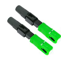 Connecteur rapide à fibre optique FTTH SC/APC monomode pour câble de branchement G.657A2, réseau CATV PON