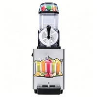Machine à slush commerciale à double réservoir de 12 L, en acier inoxydable, pour boissons glacées, margaritas, pour bar, café, restaurant, certifiée CE