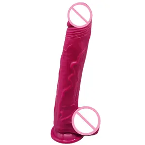 Seks oyuncakları gerçekçi silikon yapay penis büyük yapay penis yetişkin seks oyuncakları Lesbians kadınlar veya erkekler için güçlü fincan ile yumuşak kalın Anal yapay penis