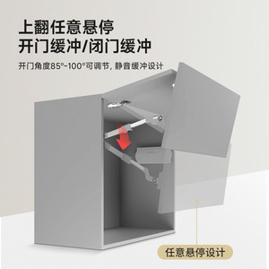 Cabinet Folding Support GS325 4 Way Adjustable Steel Plastic Hardware For Kitchen Wall Cabinet Installation - Product Image 4