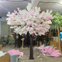 Arbre de cerisier japonais en soie rose pour mariage en plein air A-1556, grand arbre de cerisier artificiel de 8 pieds pour la décoration