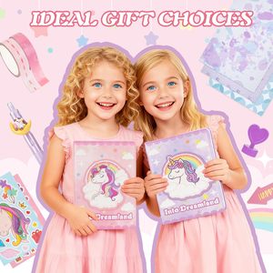 Kit <span class=keywords><strong>de</strong></span> journalisation DIY pour filles, jouets <span class=keywords><strong>de</strong></span> journalisation pour les 8 ans et plus, ensemble <span class=keywords><strong>de</strong></span> papeterie artistique et artisanale, cadeaux d'anniversaire pour adolescentes - Product Image 6