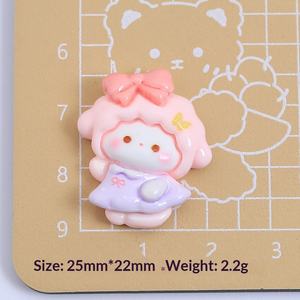 Adornos de Resina con Forma de Cordero con Falda Colorida de Dibujos Animados, Adornos de Resina para Refrigerador, Accesorios de Resina para Decoración - Product Image 5