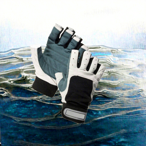 Guantes de Gimnasio de Medio Dedo, Material PU, Unisex, para Deporte, Fitness, Ejercicio, Todas las Temporadas, Blanco, Negro, Gris - Product Image 2