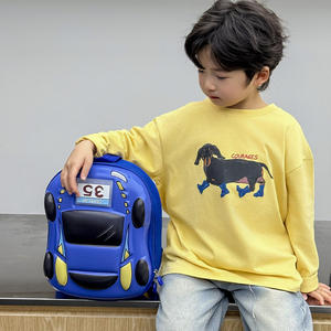 <span class=keywords><strong>Sac</strong></span> à <span class=keywords><strong>dos</strong></span> enfant 3D Oxford Fashion Cartoon Racing Car avec lumière LED, léger, pour la maternelle, les tout-petits, les garçons et les filles - Product Image 3