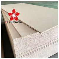 Panneau de particules marron monocouche de 15 mm, économique, imperméable, en bois-ciment, pour usage intérieur et applications hôtelières