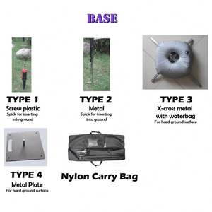 Bendera bulu persegi panjang, Kit tiang karbon untuk Festival pantai 14 kaki - Product Image 4