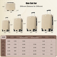 Disponible en EE. UU., Envío Gratis, Juego de Maletas Rígidas de 6 Piezas, 14/16/20/24/28 Pulgadas, Una Bolsa de Viaje, Compatible con Dropshipping