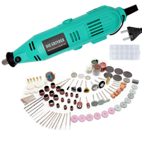 Mini perceuse électrique à vitesse variable 130W, ensemble d'outils rotatifs 161 pièces pour gravure et ponçage, meuleuses droites