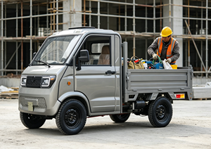Nueva Camioneta Eléctrica de Baja Velocidad <span class=keywords><strong>con</strong></span> Cabina Cerrada, Chasis 4x2, Transporte de Mercancías, Extensor de Rango Opcional, Carga de 1-10t - Product Image 3