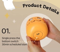 Nouveau produit Veilleuse citrouille avec logo personnalisé Lampe de lit rechargeable à Led Veilleuses mignonnes au design raffiné pour chambre d'enfants