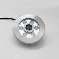 Professionelle IP68 Edelstahl LED-Brunnenringleuchte RGB Unterwasserlampe mit Mittelloch für Wasserfall Trockendeinsatz-Strahler 12V/24V