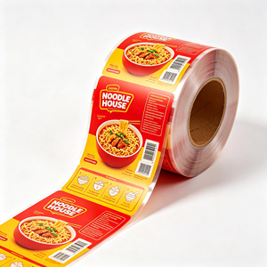 Film en rouleau personnalisé en CPP PET de qualité alimentaire, film d'emballage métallisé, couvercle à fermeture facile pour les nouilles en gobelet - Product Image 1