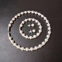 2025 nouvelle mode or ensemble de bijoux pour femmes Simple strass Imitation perle collier boucles d'oreilles Bracelet pour Banquets de mariage