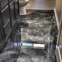 Peinture époxy pour sols résistante à l'usure et antidérapante, revêtement en résine transparente écologique pour sols intérieurs et extérieurs