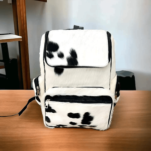 Genuine Cow Hair <b>Backpack</b> Fashion Casual School Travel Bag Lightweight Multi Pocket <b>Backpack</b> - Product Image 1