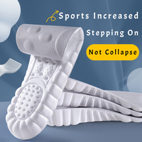Semelles intérieures d'augmentation de hauteur super douces soulève l'insertion de chaussure d'ascenseur PU de longue date pour chaussure de sport