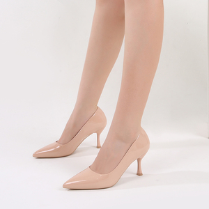 Y 36-41 7.5cm Woman's Solid Color Fine <strong>Closed</strong> <strong>Toe</strong> <strong>High</strong> <strong>Heels</strong> Single Professional Shoes for Office Ladies Female Women - Product Image 3