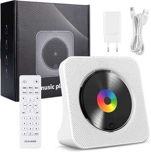 Lecteur CD portable mural personnalisé en usine avec son Bluetooth, haut-parleur intégré, lecteur de musique rechargeable pour l'étude, la maison et l'extérieur - Product Image 6