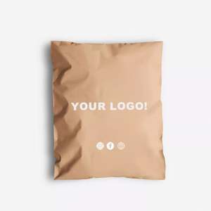 Custom Low MOQ <b>Postal</b> <b>Bags</b> Black Matte logo Shipping <b>Bag</b> Clothing Poly Shipping Mailing Package with Suffocation Warning - Product Image 6