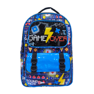 Anti-vol boucle fermeture éclair enfants sacs d'école adolescents collège étudiant ordinateur portable 18 "sac à dos loisirs sac de voyage pour garçons hommes - Product Image 1