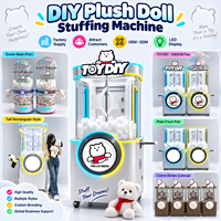 Machine à rembourrer les poupées en peluche DIY avec lumière LED, cabinet transparent, équipement de fabrication de jouets interactifs personnalisé OEM ODM
