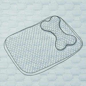 Pet Bed <b>Mat</b> Memory Foam Rectangle Solid Color <b>Cat</b> Dog Bed With Pillow Inclusive Hand Wash Fabric Seat Cushion - Product Image 3