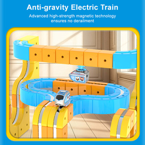 Set di Trenini Magnetici Personalizzati, Giocattoli Educativi con Pista Orbitale a Levitazione <span class=keywords><strong>per</strong></span> Bambini - Product Image 4