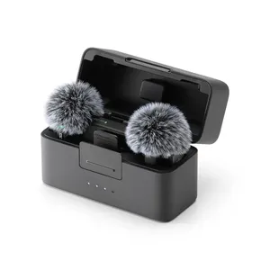 Original DJ Mic <b>Mini</b> (2 TX + 1 RX + Charging Case) <b>Wireless</b> Noise Canceling Microphone Portable Outdoor Interview Live Plastic - Product Image 3