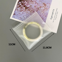 Emballage de boucles d'oreilles et de colliers avec logo personnalisé, sac à fermeture éclair sac Ziplock transparent/transparent pour bijoux en PVC pour cosmétiques