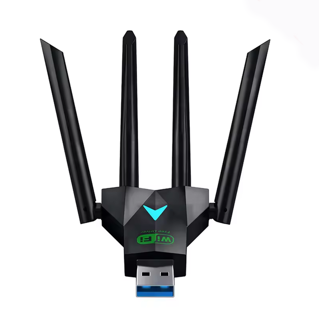 4 Antennas 600Mbps WiFi USB 3.0 Adapter 2.4G/5GHZ Dual Band WiFi Dongle Wireless Network Card 802.11AC for PC/Laptop Win