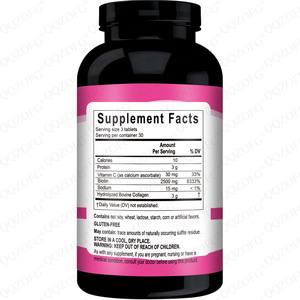 COLÁGENO 90 Cápsulas Tipos 1 y 3 Suplemento para Adultos Peptano Sin GMO Sin Gluten Sin Soya Vitamina C Biotina Apoya el Cabello, la Piel y las Uñas - Product Image 2