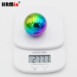 Perilla de cambio de marchas de velocidad de titanio con forma de bola de Color arcoíris nuevo HRmin para automóvil, coche, vehículo, camión - Product Image 4