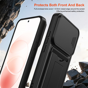 <span class=keywords><strong>Cover</strong></span> per Telefono con Protezione per Lenti e Porta Carte Integrato, Protezione Anticaduta a Quattro Angoli, Custodia Anti-Impronta Delicata sulla Pelle per <span class=keywords><strong>TCL</strong></span> <span class=keywords><strong>30</strong></span> <span class=keywords><strong>SE</strong></span> - Product Image 5