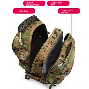 Sac de sport camouflage imperméable, sac à dos tactique de montagne, sac de grande capacité, choix de couleurs - Product Image 4