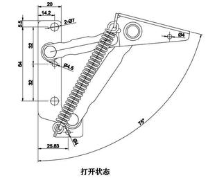 Steel 80-degree Toggle <b>Hinges</b> for Cabinet Upturned Doors with Folding <b>Spring</b> <b>Hinges</b> Bedroom & School Use Easy Installation - Product Image 1