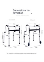 Déambulateurs pour personnes âgées handicapées, déambulateur pliable, chaise de marche pour adultes, dispositif d'aide à la marche pour personnes âgées