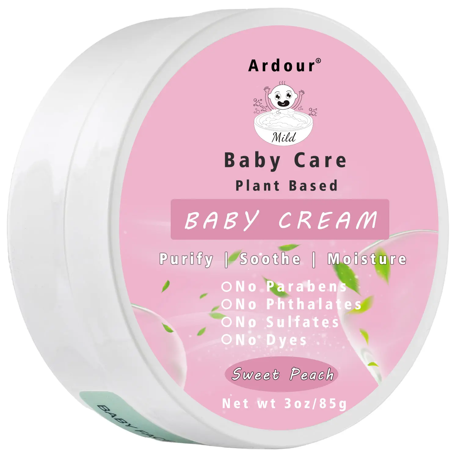 Sweet Peach Baby Cream Lotion For Babies Kids Children Newborn Infants Gentle For Baby Body And Face Skin Care Butter Balm