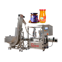 Machine de capsulage sous vide à visser Xtime, haute productivité, avec alimentation automatique et couvercle à torsion, pour bocaux et bouteilles de sauce