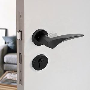 Juego de manija de puerta interior blanca manija de puerta interior negra y cromada interior elegante - Product Image 2